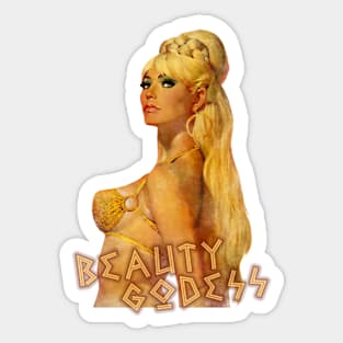 80s Greek Godess Vintage Beauty Girl Sticker